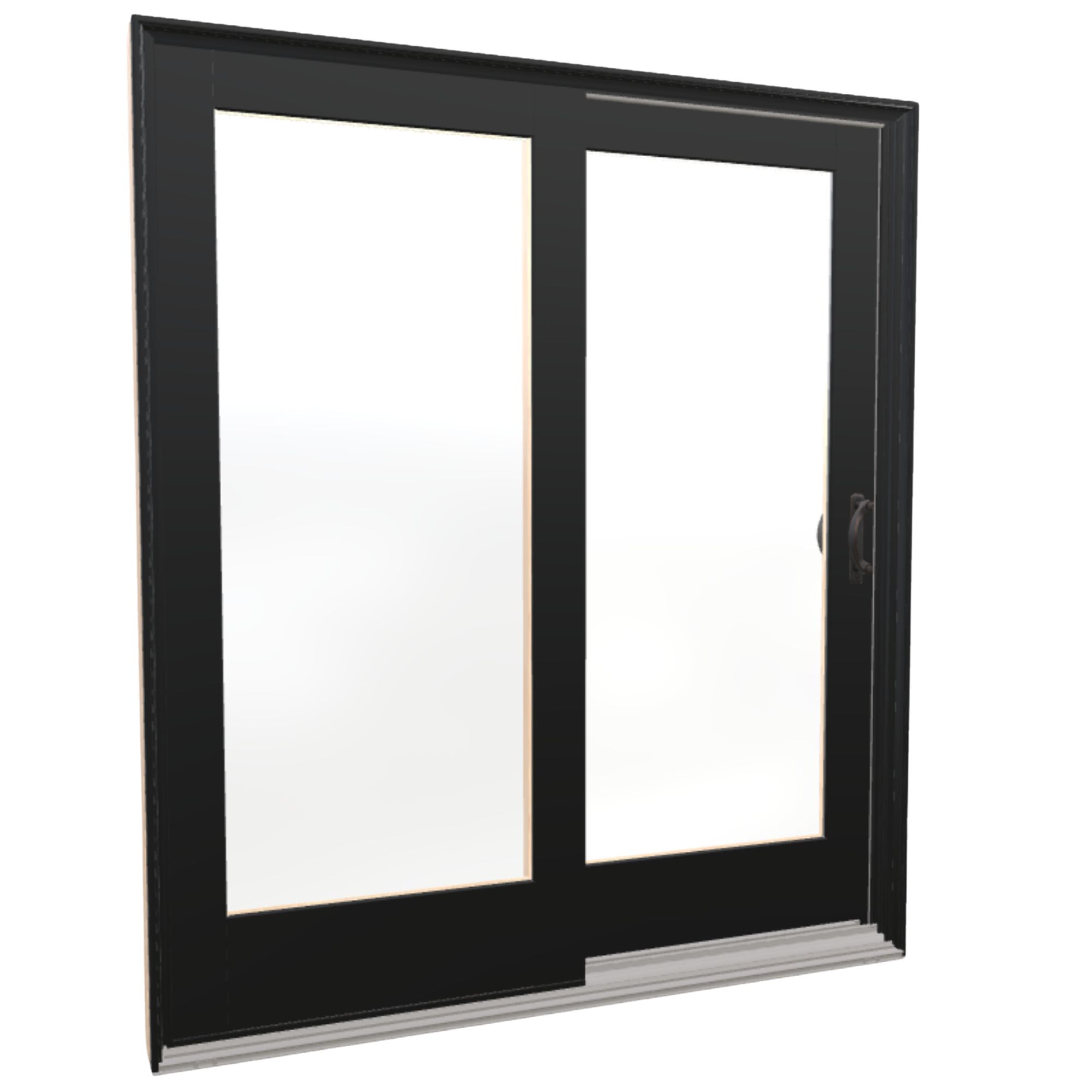 The 400 series Frenchwood door is available in hinged and sliding.